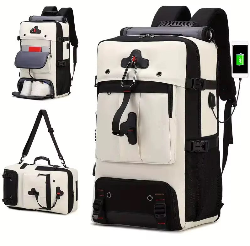 Sac à Dos de Voyage Multi-Compartiments avec Compartiment Chaussures