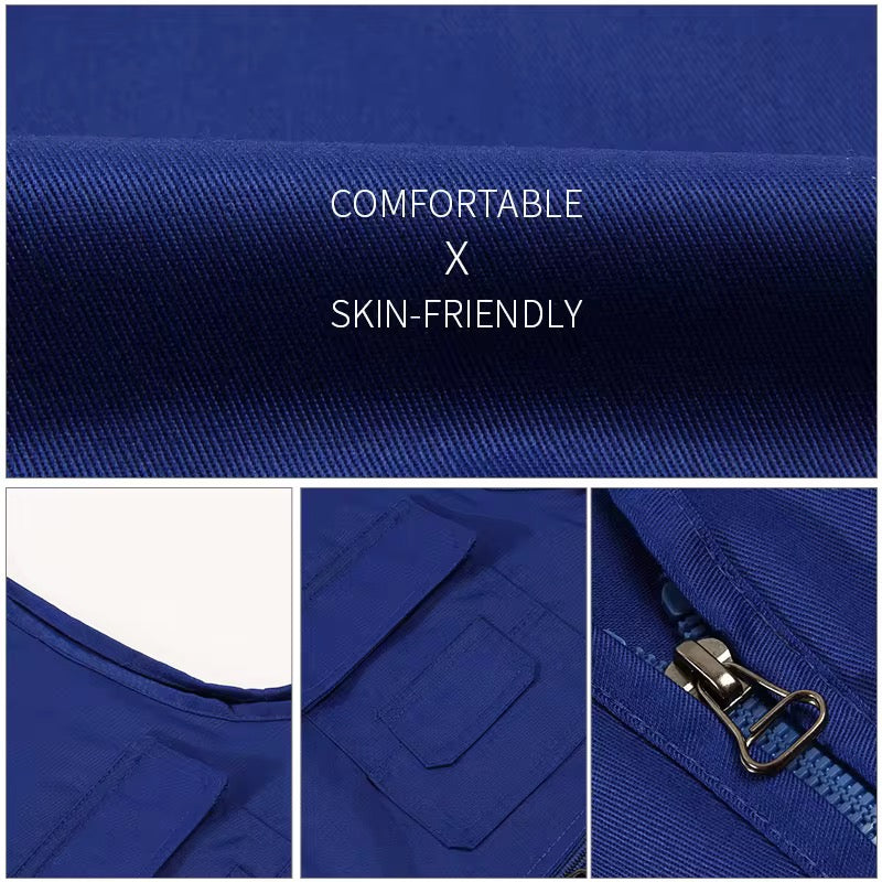 Gilet Cargo Multi-Poches Premium - Idéal Pêche, Randonnée & Photographie