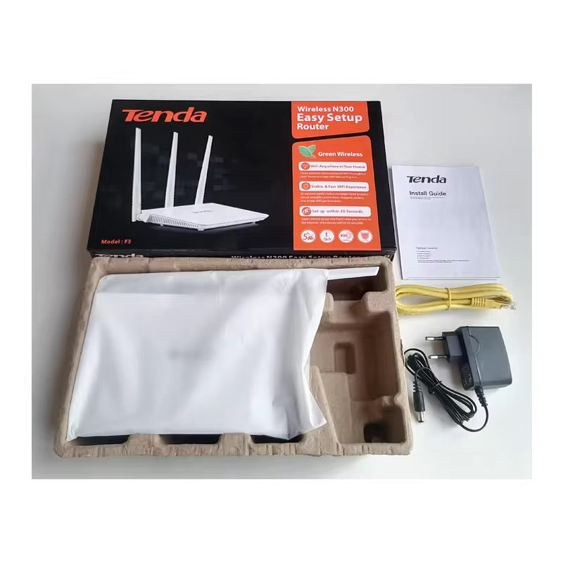 Routeur Wi-Fi Tenda F3 – 300 Mbps Haute Performance & Large Couverture