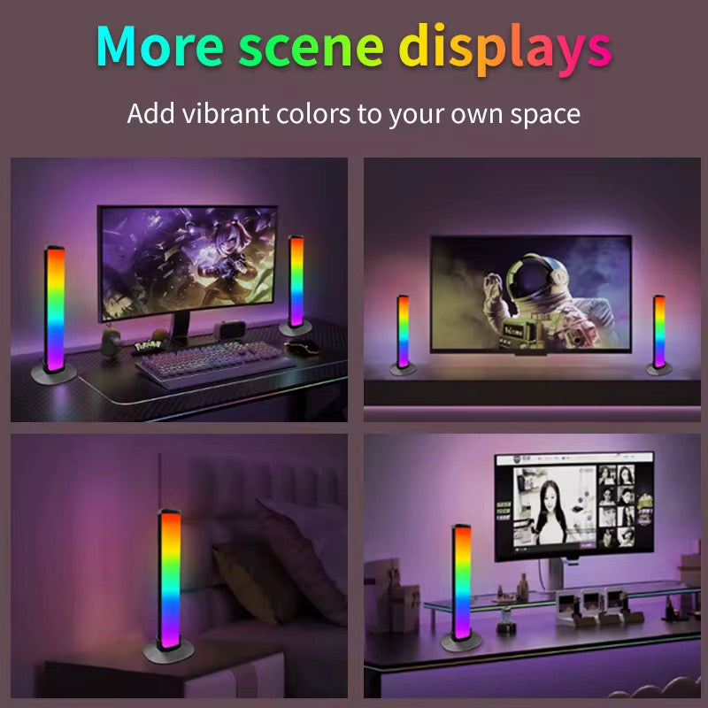 Barres Lumineuses RGB Smart Flow – Kit d'Ambiance LED pour Gaming, Musique et Cinéma
