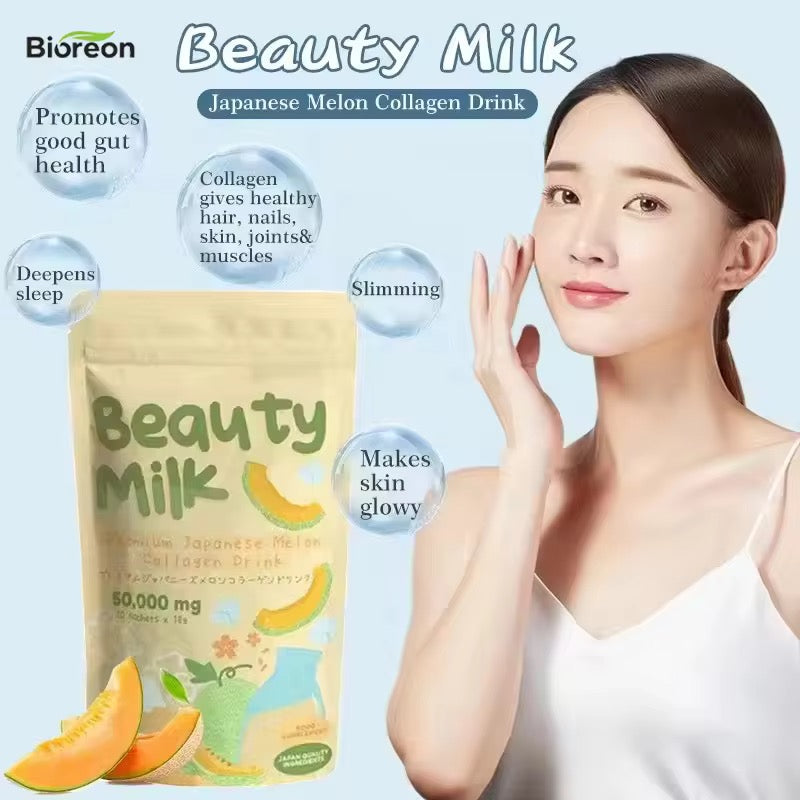 Lait de Beauté au Collagène et Melon Japonais – Éclat & Minceur
