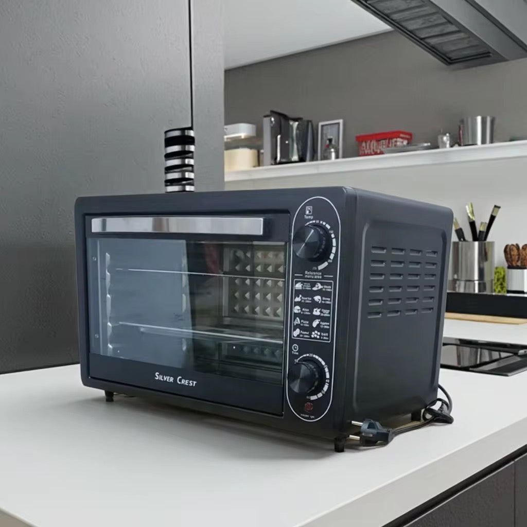 Four Électrique Silver Crest 48L - Grill & Rôtissoire Haute Performance