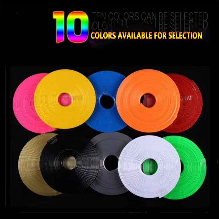 Bande de Protection Jantes Voiture 8m – Protection Anti-Rayures, Décoration de Roues Colorée & Autocollant Universel Haute Résistance