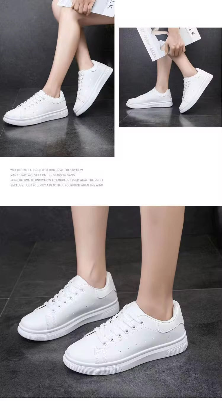 Baskets Blanches Polyvalentes – Confort Décontracté & Look Moderne