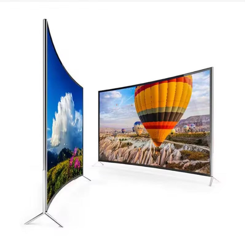 Smart TV Incurvée 50, 55, 65, 75 Pouces 4K UHD – Android TV avec Rétroéclairage LED & Immersion Totale