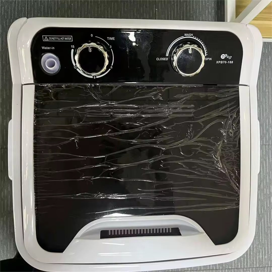 Machine à Laver Semi-Automatique 7kg – Lavage & Essorage pour Petits Espaces