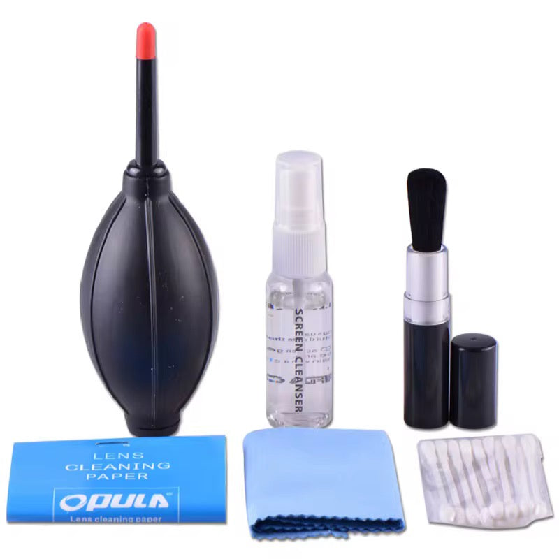 Pack de Nettoyage Expert 6-en-1 – Kit Professionnel pour Écrans, Objectifs et Appareils Photo