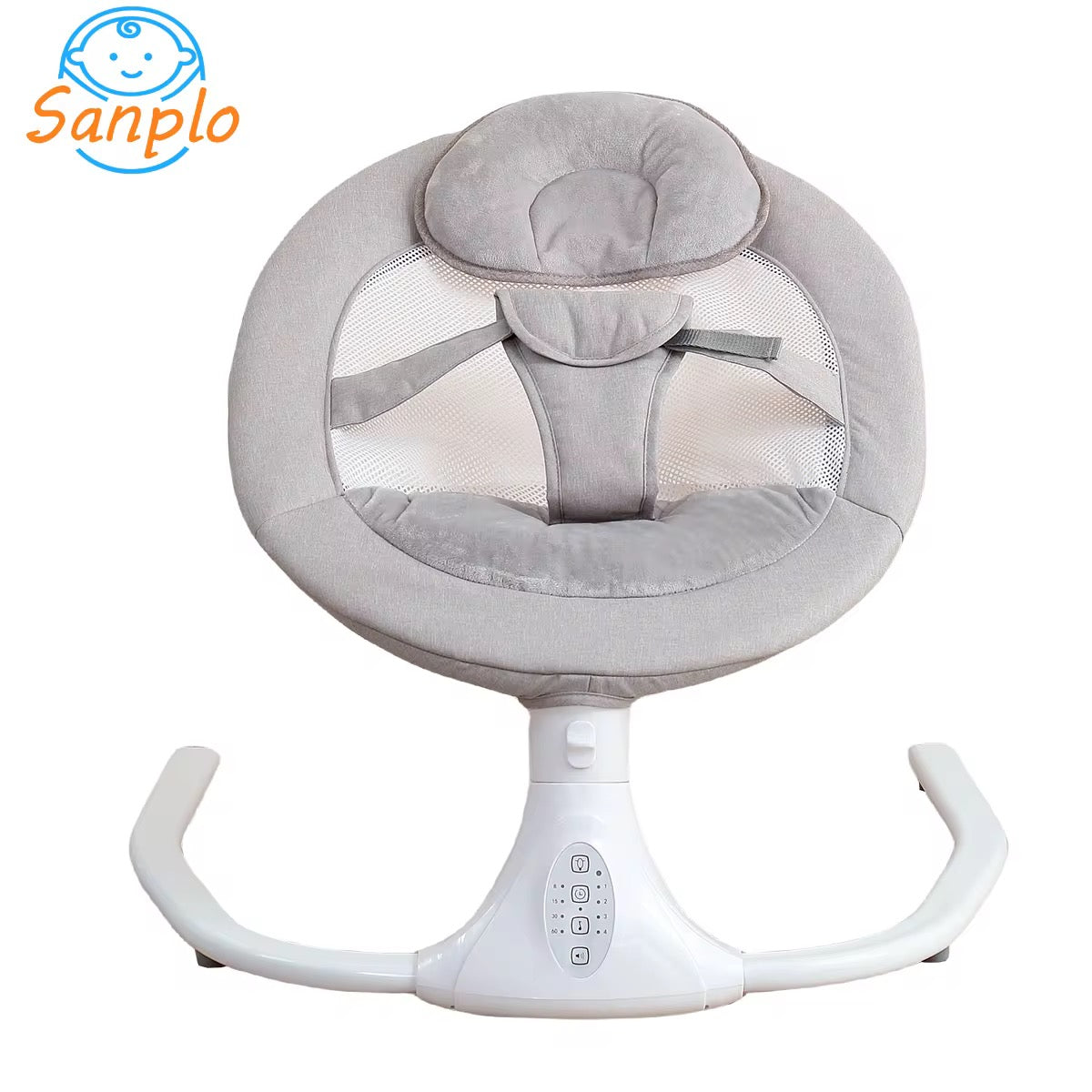 Chaise Berceau Électrique Bébé Multifonction – Balançoire avec Moustiquaire et Jouets