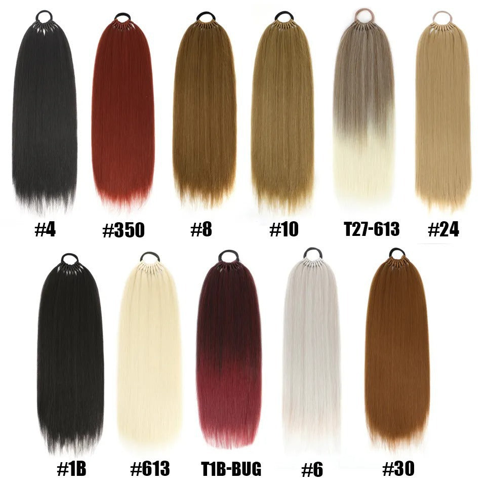 Extensions synthétique lisse longue de 24 pouces, vente en gros