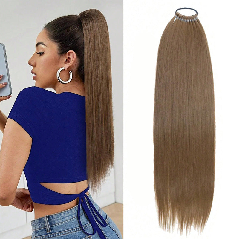 Extensions synthétique lisse longue de 24 pouces, vente en gros