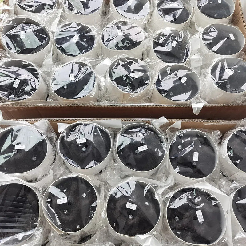 Diamant avec neuf fleurs saisir Clip perruque Bractée mariée cheveux accessoires avec peigne chignon tête Bractée cheveux chignon