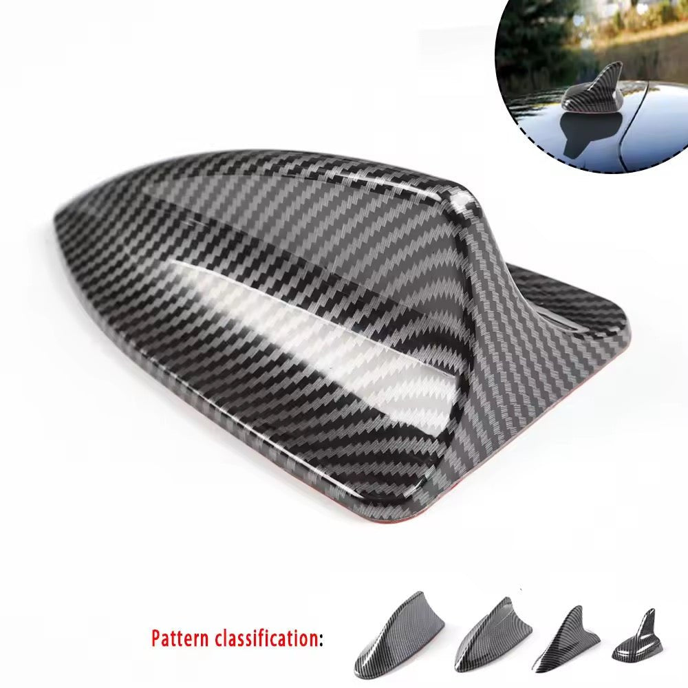 Antenne de Décoration Aileron de Requin – Finition Fibre de Carbone, Design Aérodynamique Universel pour Toit de Voiture - HGL - CHINA