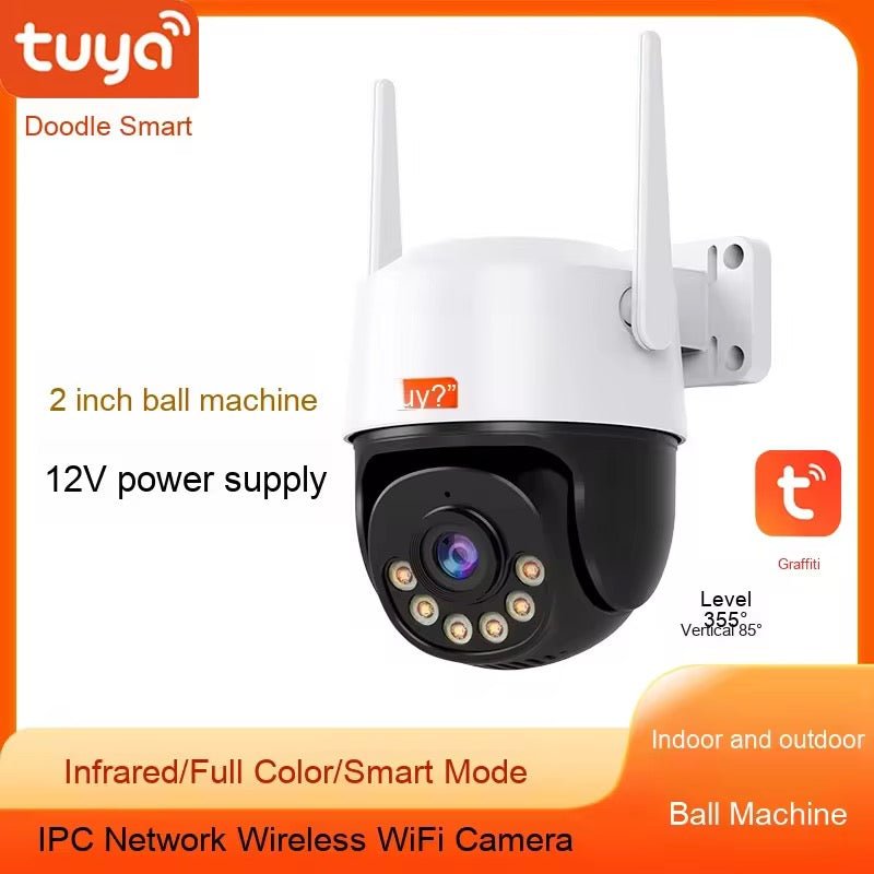 Caméra de Surveillance WiFi Tuya Smart Life 5MP – Extérieure, Vision Nocturne Couleur, Panoramique 360°, Interphone Bidirectionnel & Détection de Mouvement - HGL - CHINA