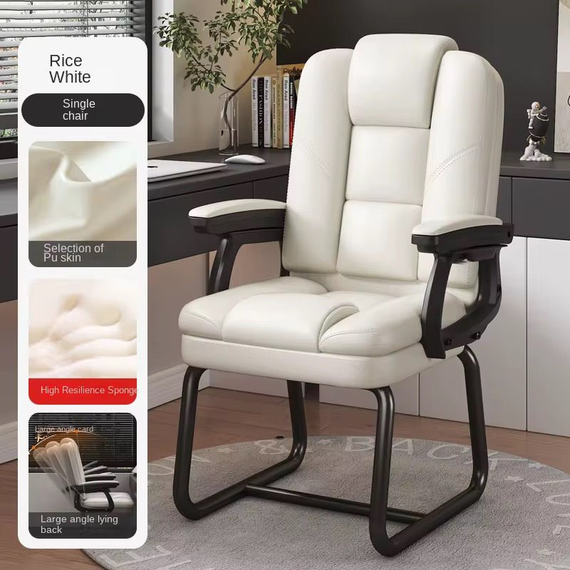 Chaise de Bureau Ergonomique Moderne – Fauteuil en Cuir PU Premium, Dossier Inclinable Grand Angle & Mousse Haute Résilience pour Télétravail et Bureau - HGL - CHINA