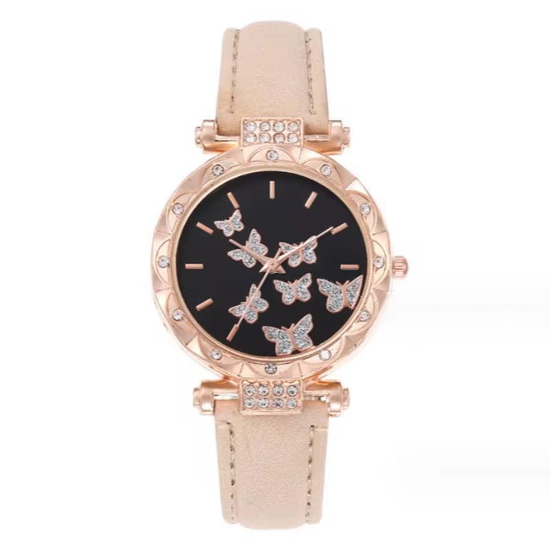 Coffret Cadeau Femme 5 Pièces – Montre Quartz, Collier, Bracelet, Bague et Boucles d’oreilles - HGL - CHINA