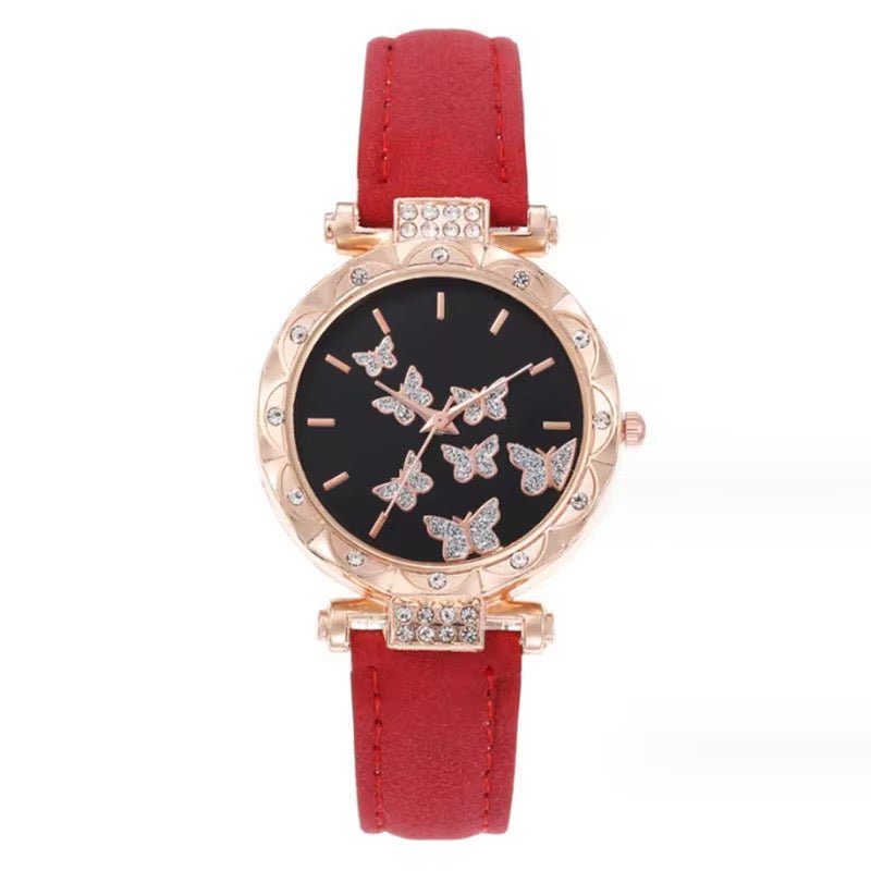 Coffret Cadeau Femme 5 Pièces – Montre Quartz, Collier, Bracelet, Bague et Boucles d’oreilles - HGL - CHINA