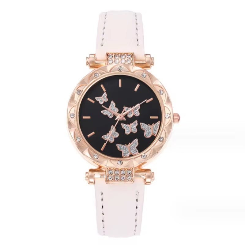 Coffret Cadeau Femme 5 Pièces – Montre Quartz, Collier, Bracelet, Bague et Boucles d’oreilles - HGL - CHINA