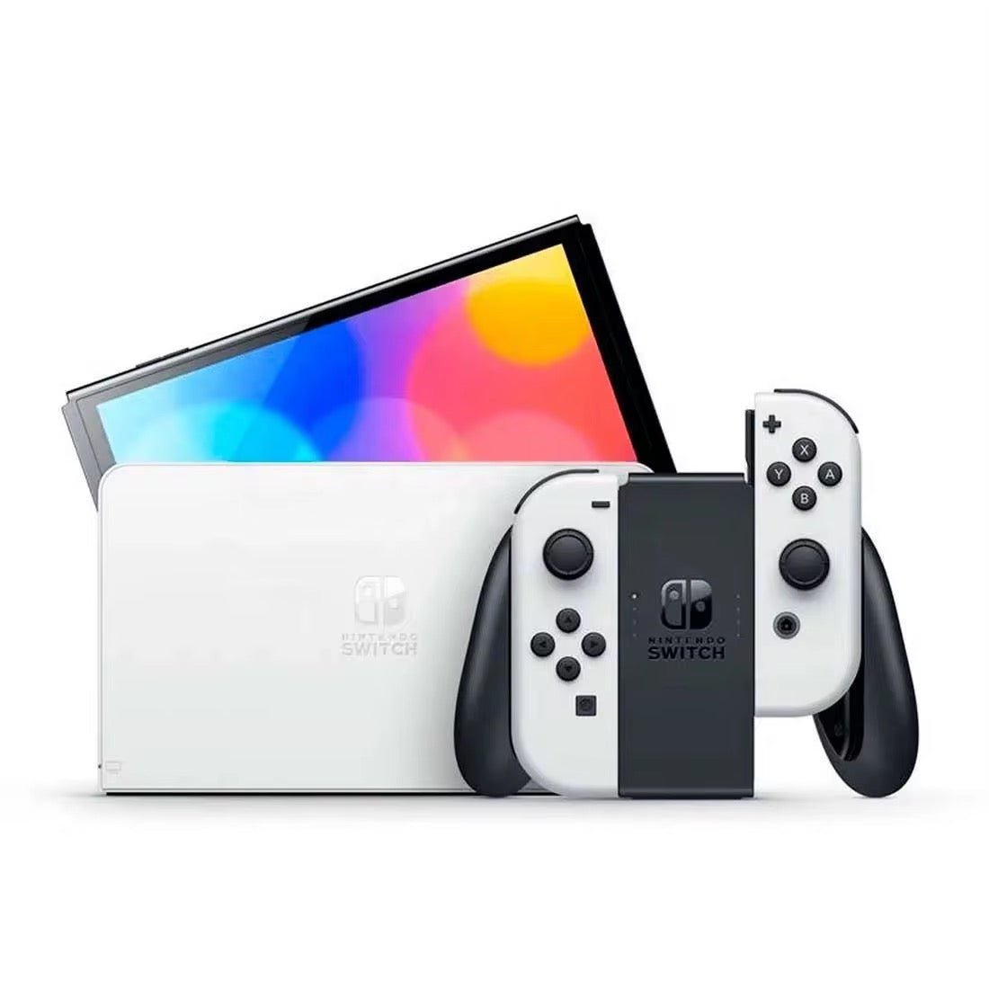 Console Nintendo Switch Modèle OLED – Écran 7 Pouces, 64 Go, Wi - Fi Haute Vitesse – Blanc Intense - HGL - CHINA