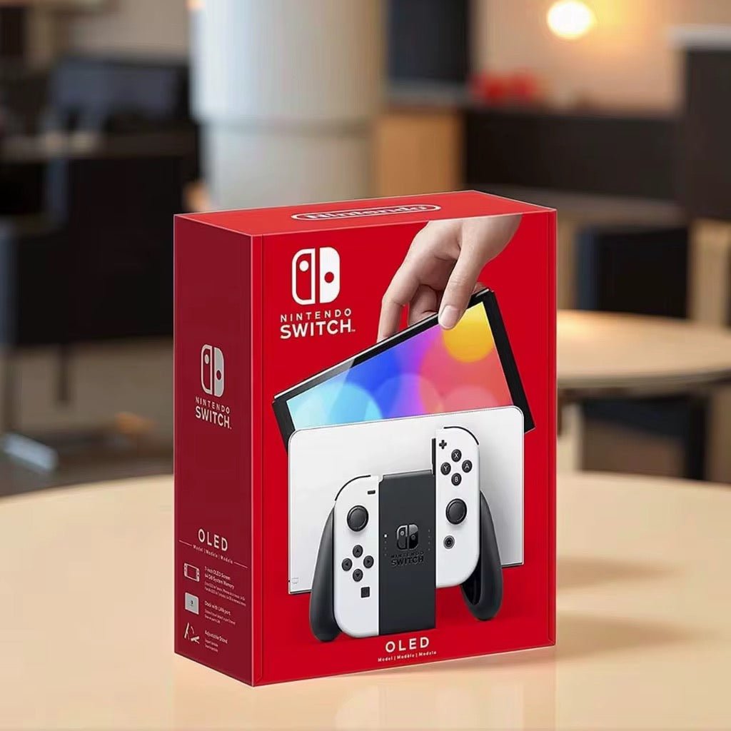Console Nintendo Switch Modèle OLED – Écran 7 Pouces, 64 Go, Wi - Fi Haute Vitesse – Blanc Intense - HGL - CHINA