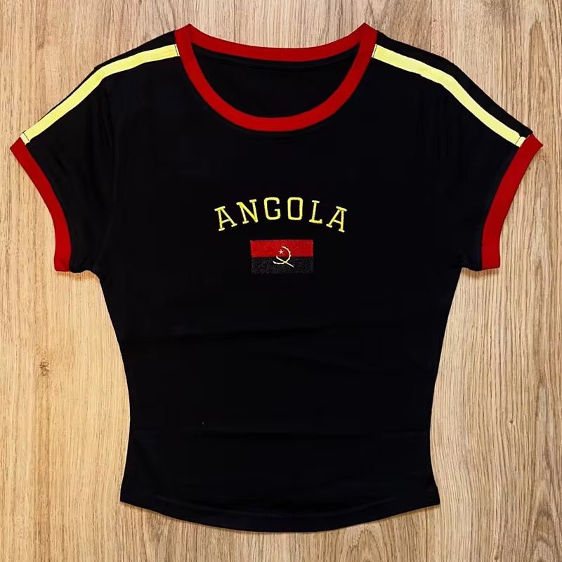 Crop Top Esthétique Rétro – Coton Doux avec Détails Contrastés - HGL - CHINA