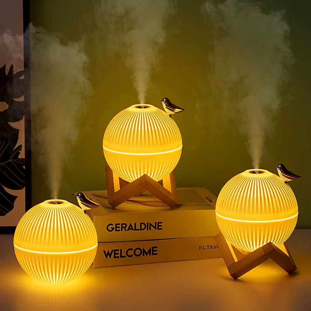 Diffuseur de Brume Créatif Design Astre - Lampe d'Ambiance LED pour Bureau - HGL - CHINA