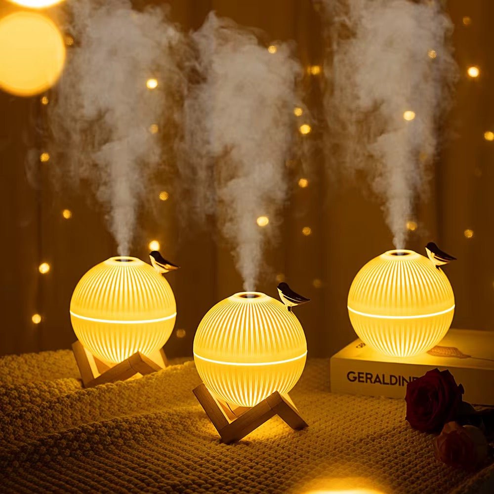 Diffuseur de Brume Créatif Design Astre - Lampe d'Ambiance LED pour Bureau - HGL - CHINA