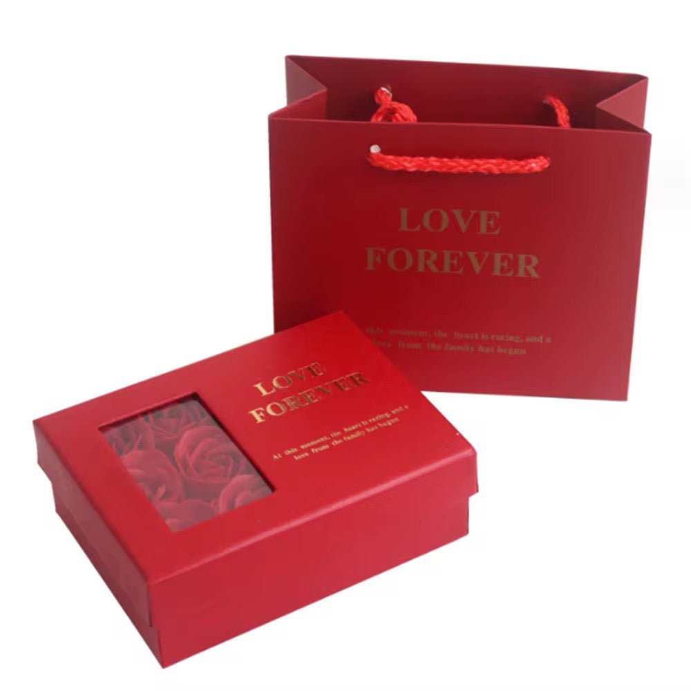 Ensemble Cadeau Saint - Valentin : Boîte à Bijoux avec Roses de Savon - HGL - CHINA