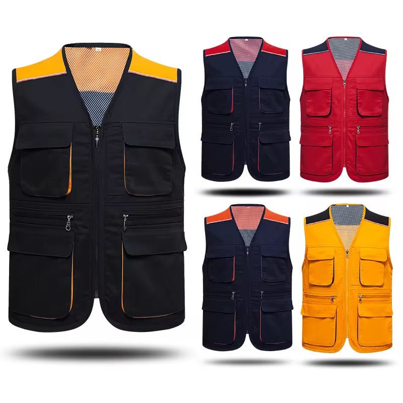 Gilet Cargo Multi - Poches Premium - Idéal Pêche, Randonnée & Photographie - HGL - CHINA
