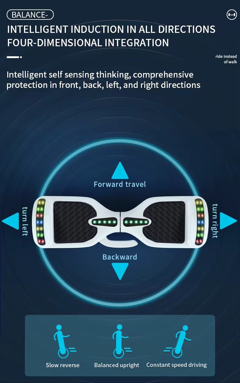 Hoverboard Tout - Terrain 8,5 Pouces – Pneus Larges et Double Moteur Puissant. - HGL - CHINA