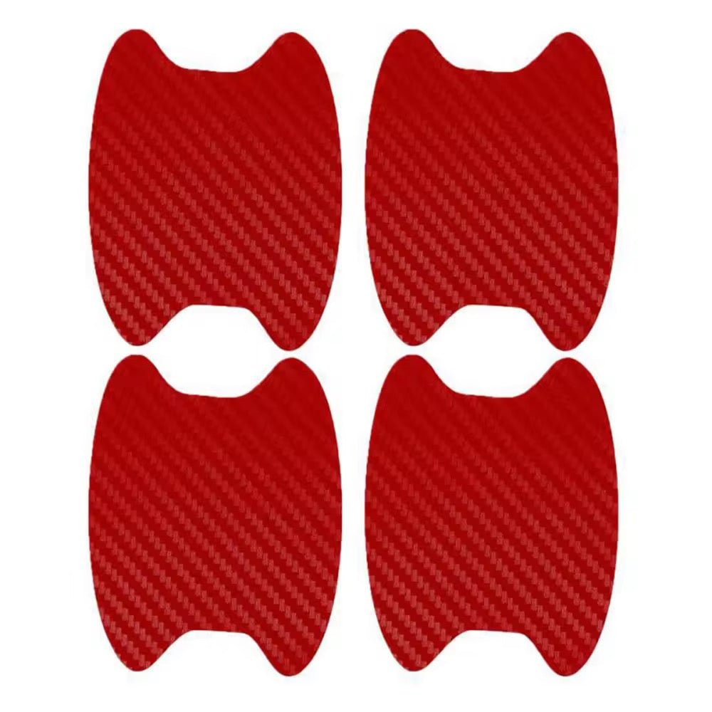 Kit de Protection Anti - Rayures pour Poignées de Voiture – 4 Pièces, Texture Fibre de Carbone, Autocollants Étanche Haute Résistance - HGL - CHINA
