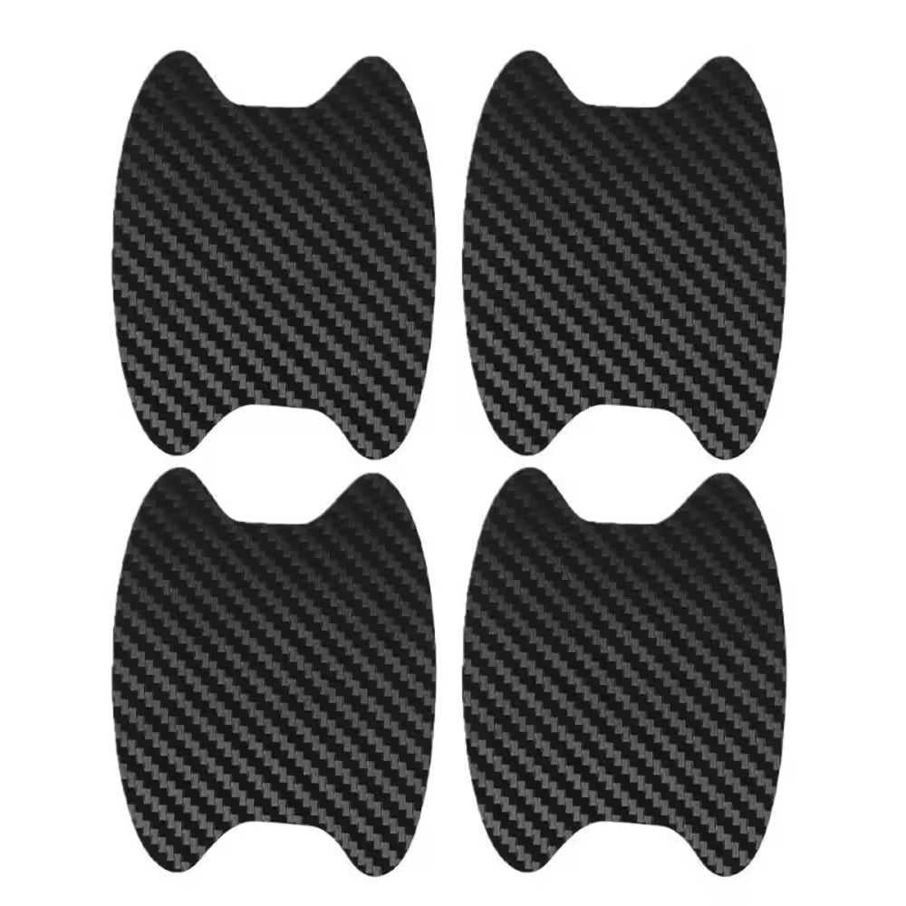 Kit de Protection Anti - Rayures pour Poignées de Voiture – 4 Pièces, Texture Fibre de Carbone, Autocollants Étanche Haute Résistance - HGL - CHINA