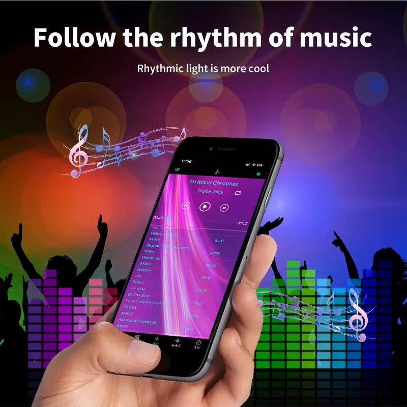 Kit Lumières d'Ambiance LED Voiture F2WORLD – Rubans LED RGB Intérieurs avec Contrôle par App & Synchronisation Musique - HGL - CHINA