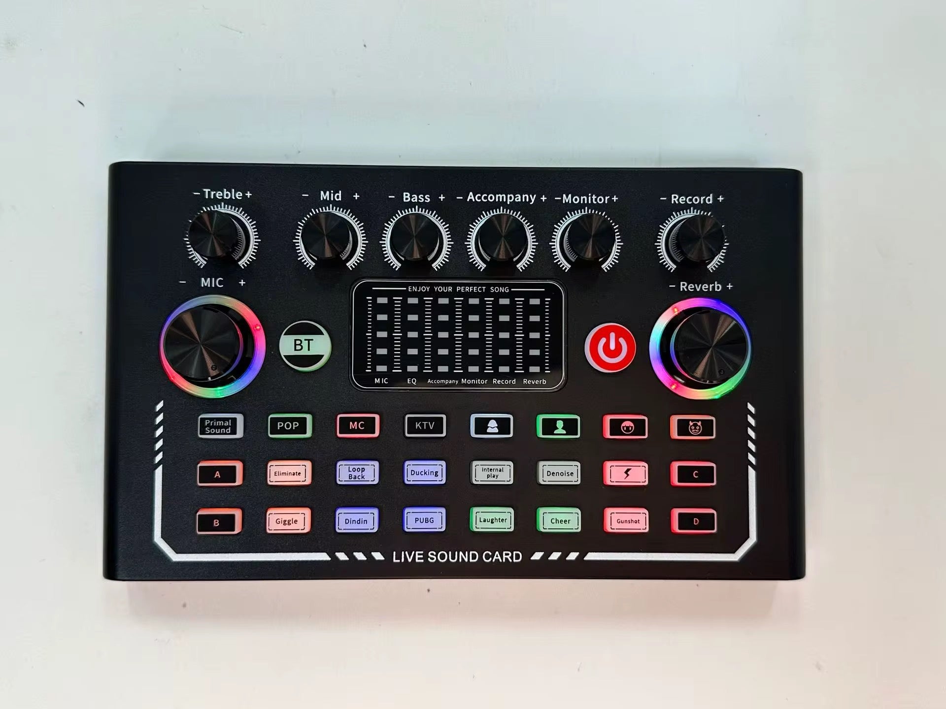 Kit Microphone à Condensateur BM800 Professionnel – Pack Podcast & Streaming avec Carte Son Live, Réduction de Bruit & Bras Articulé - HGL - CHINA