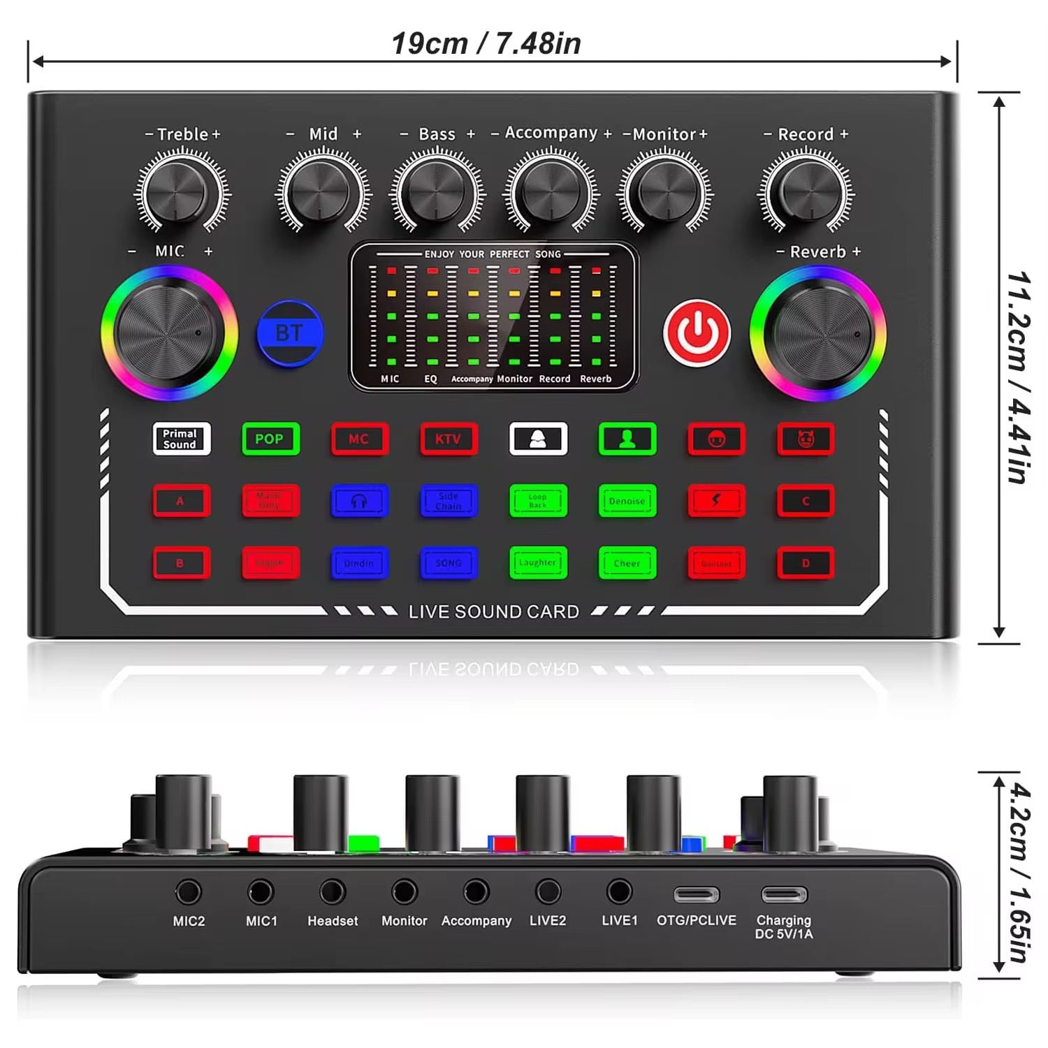 Kit Microphone à Condensateur BM800 Professionnel – Pack Podcast & Streaming avec Carte Son Live, Réduction de Bruit & Bras Articulé - HGL - CHINA