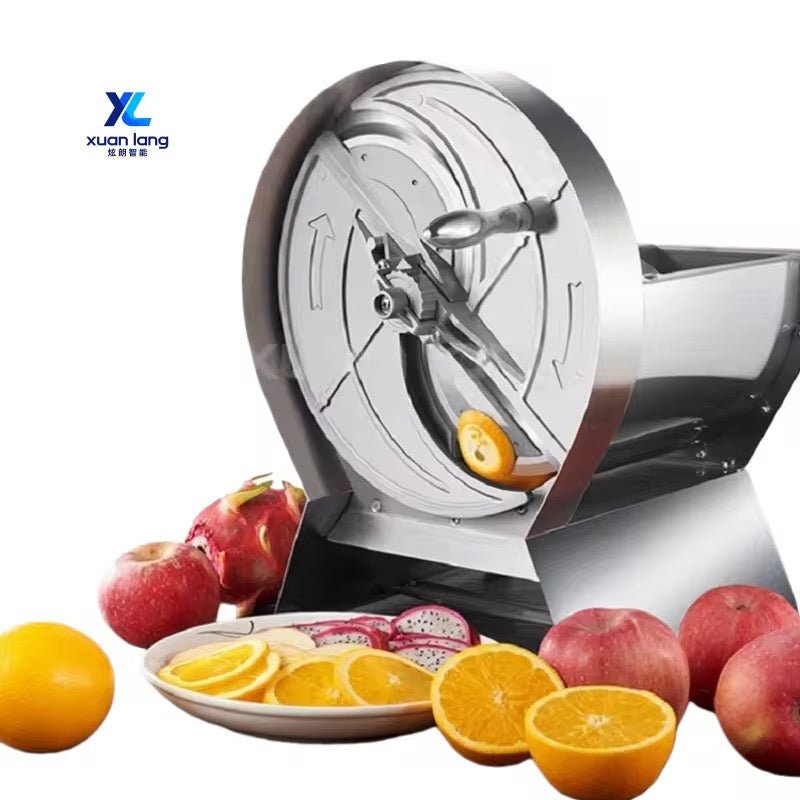 Machine à Couper les Fruits et Légumes Commerciale – Trancheuse et Hachoir Haute Précision pour Citrons, Pommes de Terre et Oignons - HGL - CHINA