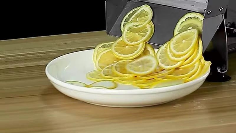 Machine à Couper les Fruits et Légumes Commerciale – Trancheuse et Hachoir Haute Précision pour Citrons, Pommes de Terre et Oignons - HGL - CHINA