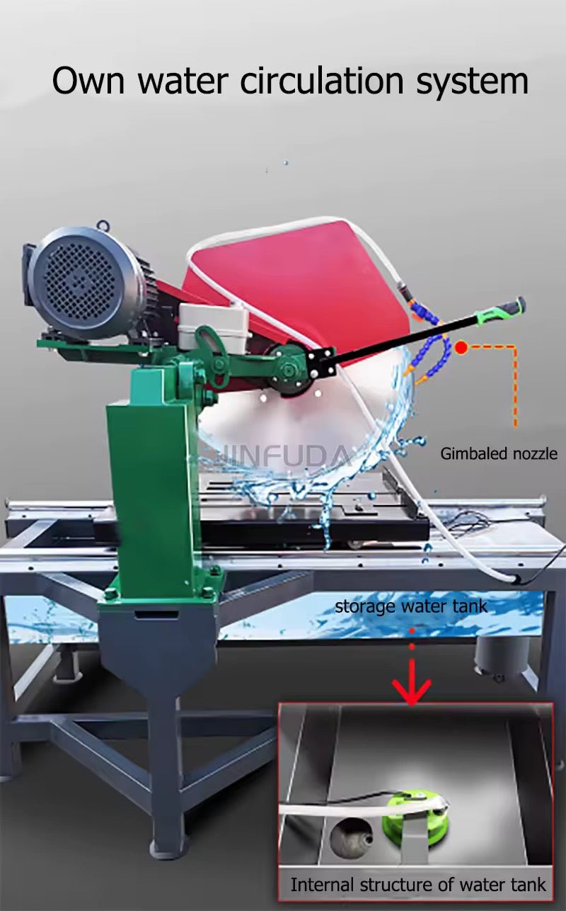Machine à Découper les Blocs et Briques Jinfuda – Scie Industrielle pour Granit, Marbre, Calcaire et Pierres de Carrière, Système à Jet d'Eau Aéré - HGL - CHINA