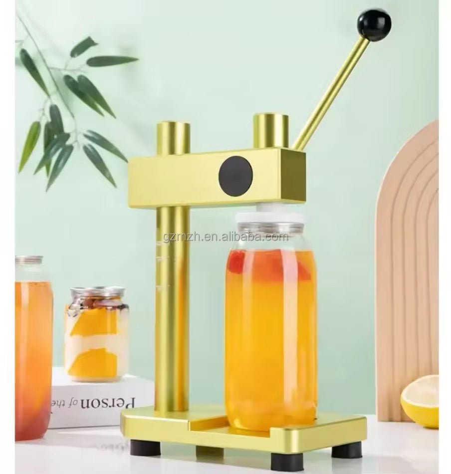 Machine de Fermeture Manuelle pour Bouteilles & Bocaux – Scellant à Bouchon à Vis en Aluminium, Qualité Professionnelle pour Jus, Sodas et Snacks - HGL - CHINA