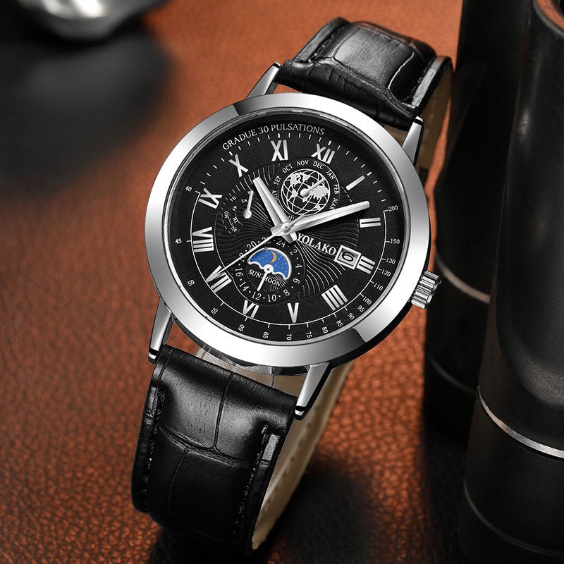 Men's Leather quartz watch Fenyi - HGL - CHINA