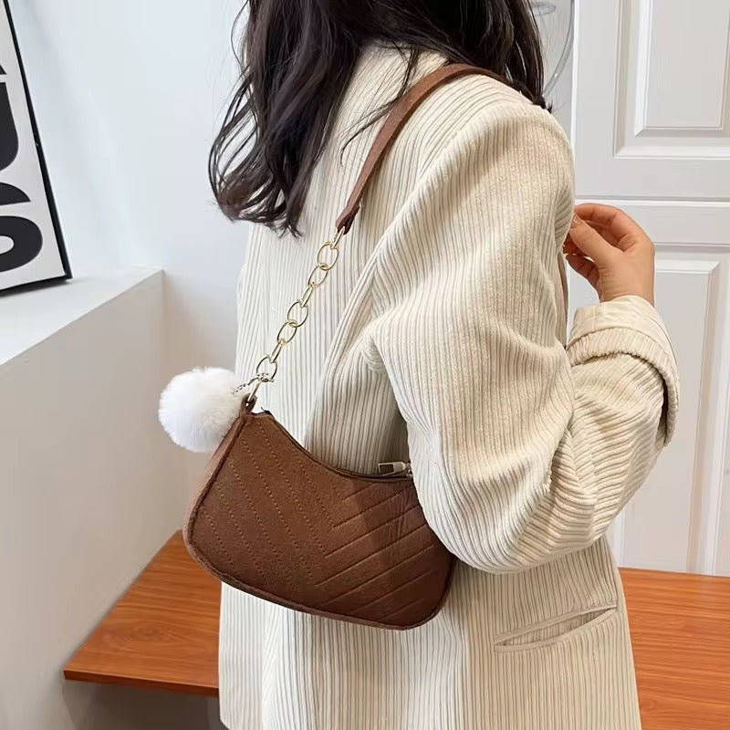 Mini Sac à Bandoulière "Baguette" – Style Rétro et Chic avec Chaîne Dorée - HGL - CHINA