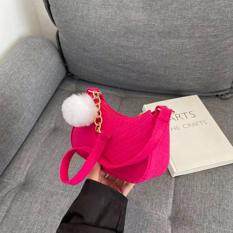 Mini Sac à Bandoulière "Baguette" – Style Rétro et Chic avec Chaîne Dorée - HGL - CHINA