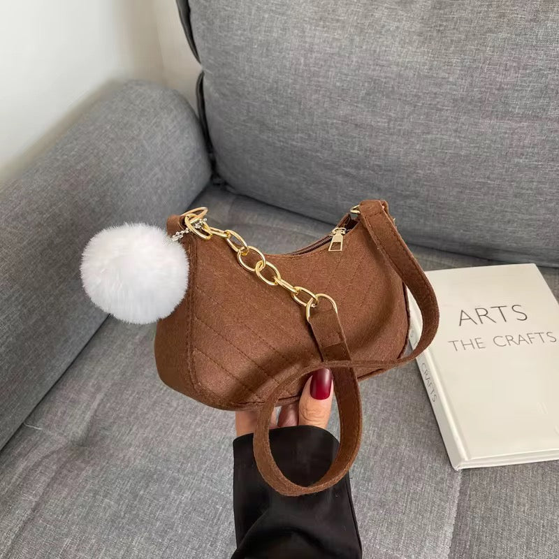 Mini Sac à Bandoulière "Baguette" – Style Rétro et Chic avec Chaîne Dorée - HGL - CHINA