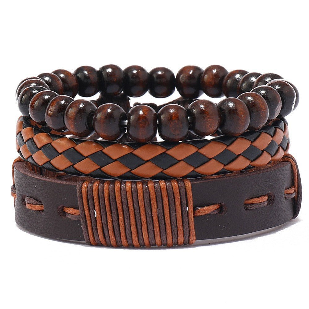 montre à bracelet en cuir marron pour hommes - HGL - CHINA