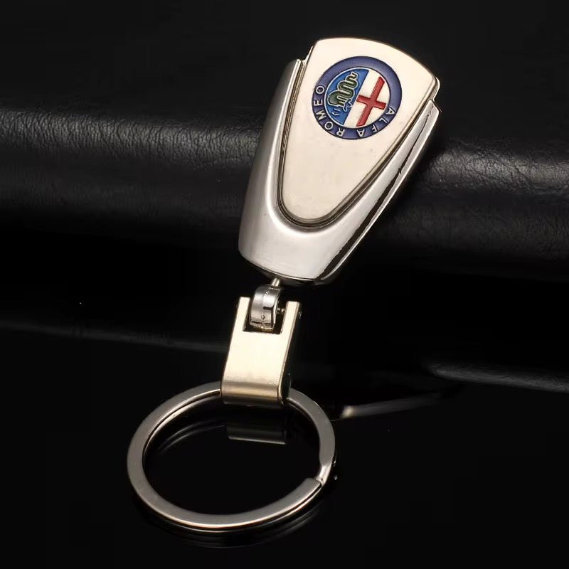Porte - clés de Voiture en Métal Haut de Gamme – Forme Trapèze avec Logo Personnalisable (Audi, BMW, Toyota, Hyundai) & Finition Chrome - HGL - CHINA
