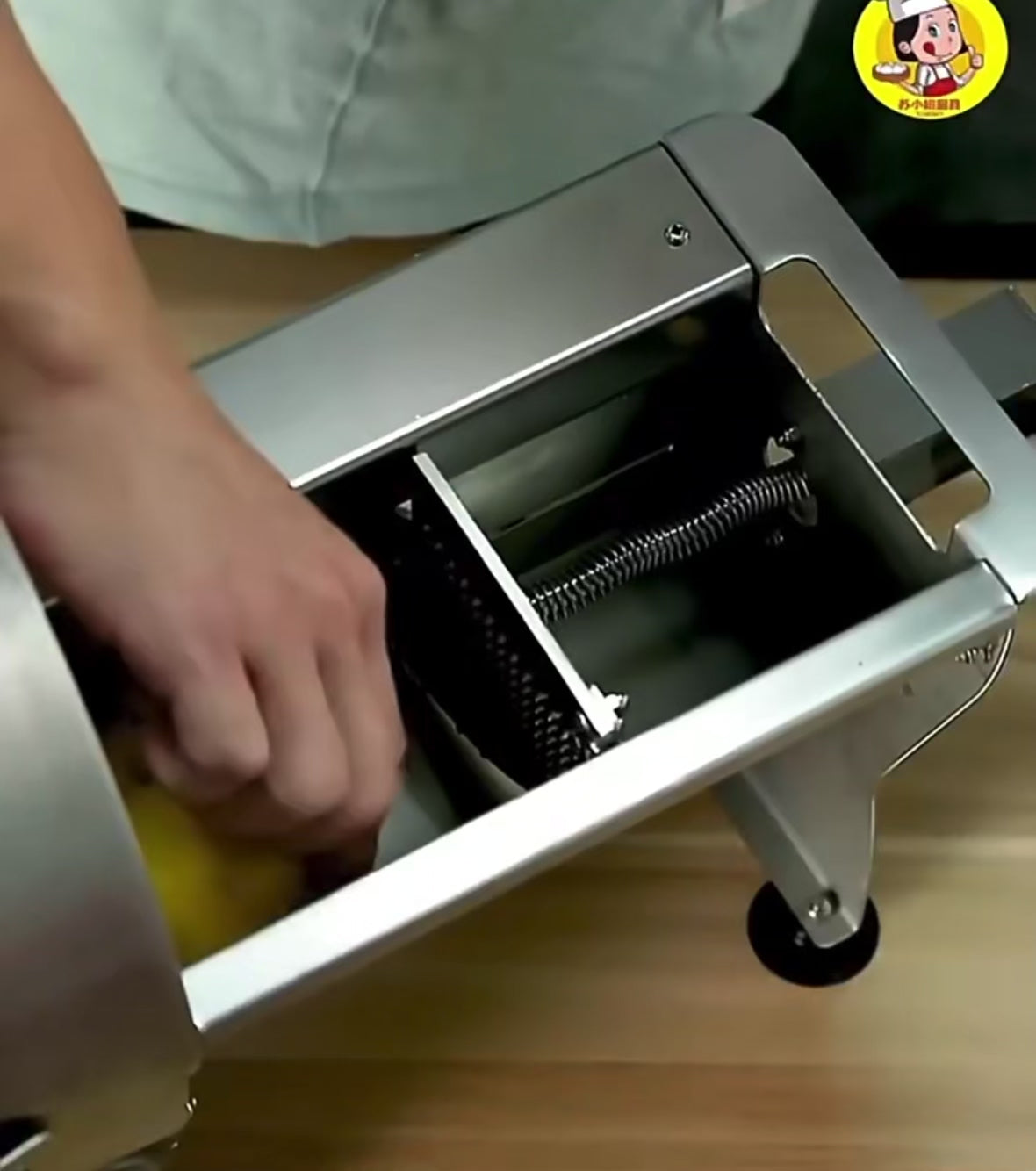 Machine à Couper les Fruits et Légumes Commerciale – Trancheuse et Hachoir Haute Précision pour Citrons, Pommes de Terre et Oignons