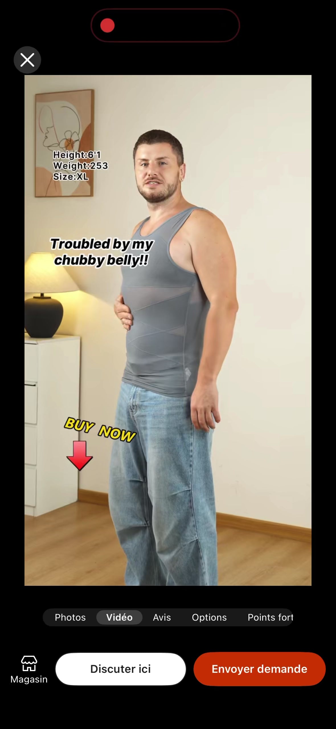 Gaine Amincissante Homme – Débardeur de Compression Ventre Plat & Soutien Dorsal Sans Couture