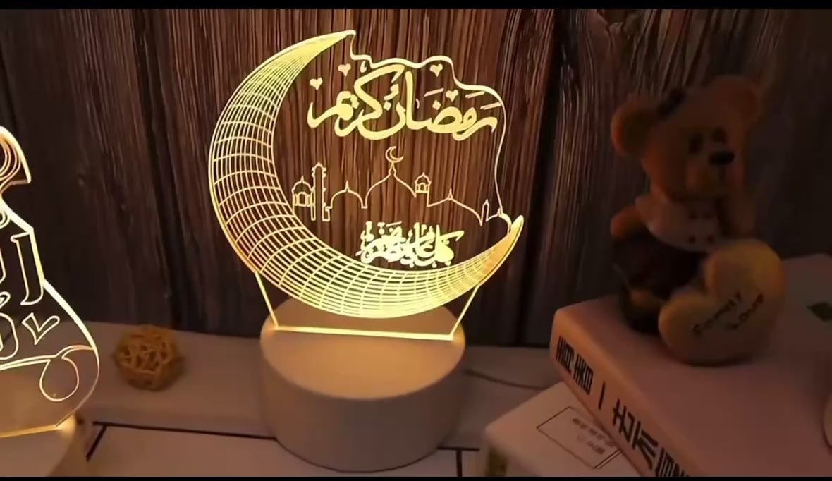 Lampe à Illusion 3D Chrétienne – Décoration Spirituelle USB Haute Qualité