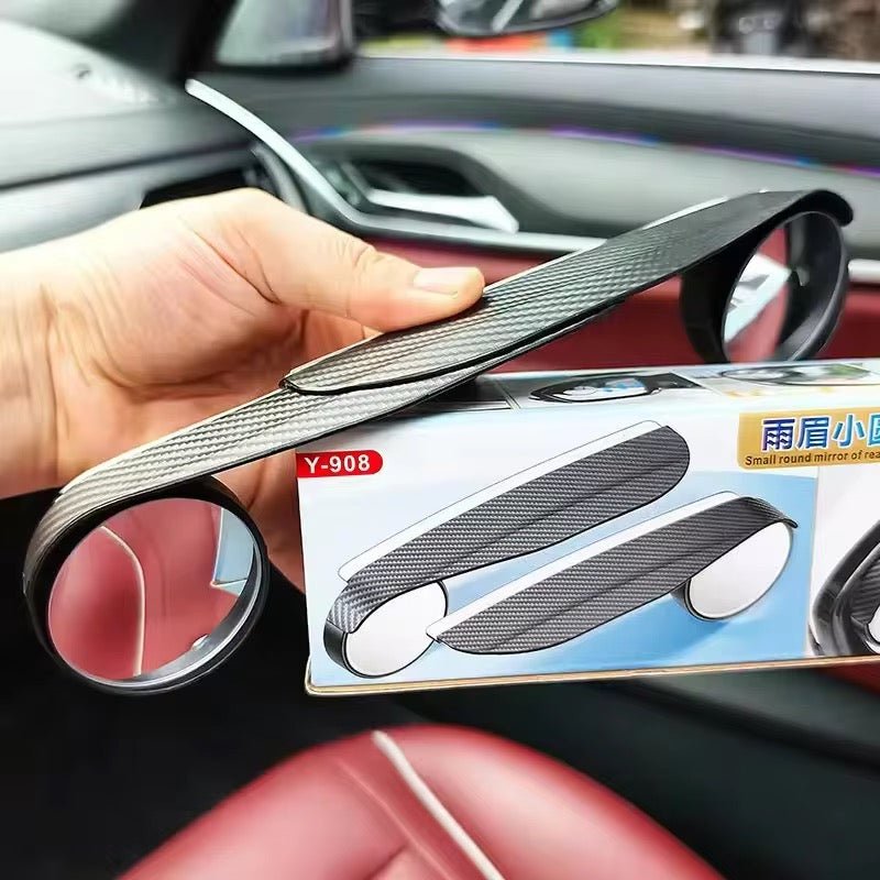 Rétroviseur d'Angle Mort Grand Angle – Miroir Convexe Auxiliaire, Protection Anti - Pluie et Design Carbone pour Sécurité Auto - HGL - CHINA