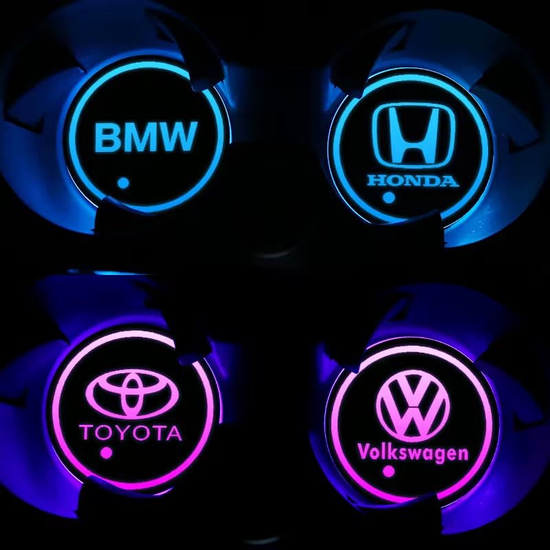 Sous - Verre LED Lumineux pour Voiture – Tapis de Coupe Antidérapant avec Chargement USB, 7 Couleurs Changeantes & Capteur de Vibration Intelligent - HGL - CHINA
