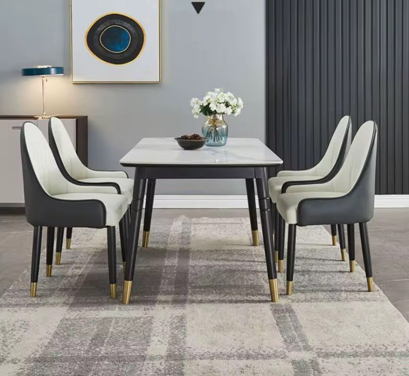 Table à Manger Baroque "Versailles" – Pieds Sculpturaux et Plateau de Verre - HGL - CHINA